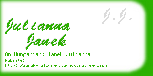 julianna janek business card